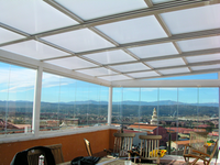 Cerramientos con techos de aluminio